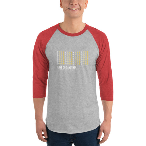 KC Strong Love One Another Unisex baseball raglan