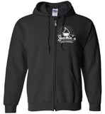 Gildan Zip Hoodie - White Logo