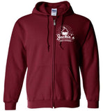 Gildan Zip Hoodie - White Logo
