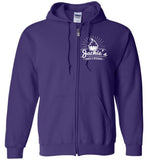 Gildan Zip Hoodie - White Logo