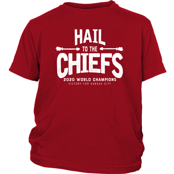 Hail to the Chiefs Youth Shirt - White Lettering
