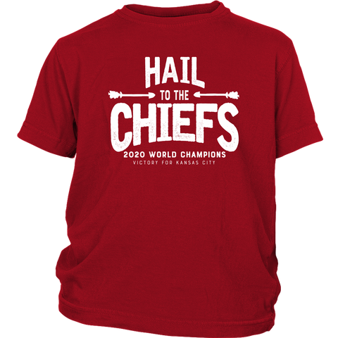 Hail to the Chiefs Youth Shirt - White Lettering