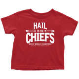 Hail to the Chiefs Toddler Shirt - White Lettering