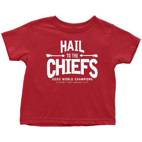 Hail to the Chiefs Toddler Shirt - White Lettering